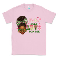 Bubblegum Pink sorority colors it's the self love for me afro wom Classic Tee - texasbilliewilder