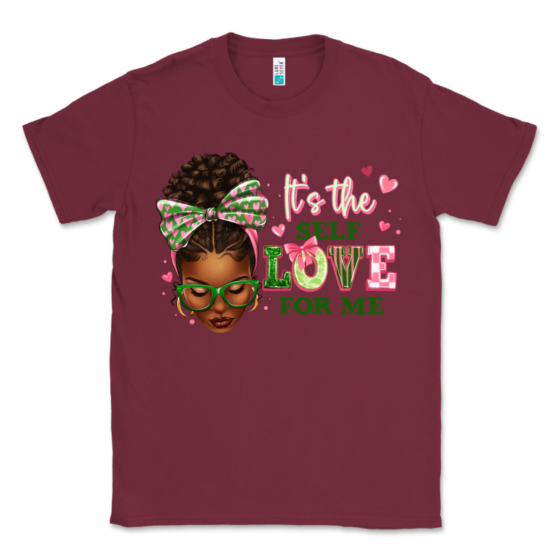 Sorority Colors It's The Self Love For Me Afro Wom Classic Tee by texasbilliewilder | Teevron