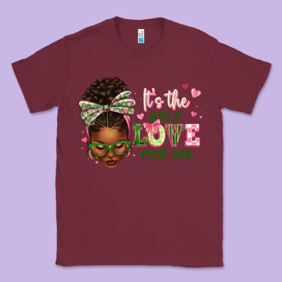 Sorority Colors It's The Self Love For Me Afro Wom Classic Tee Designed By Texasbilliewilder