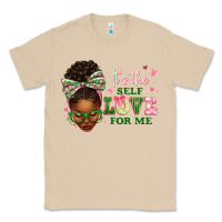 Mushroom sorority colors it's the self love for me afro wom Classic Tee - texasbilliewilder