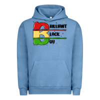 Pigment Pebble Blue black boy Urban Hoodie - MaliasSmallBusiness