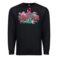Black survivor Premium Sweatshirt - AdoDesignShop
