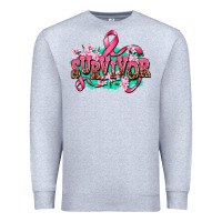 Heather Grey survivor Premium Sweatshirt - AdoDesignShop