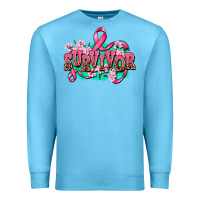 Ocean Blue survivor Premium Sweatshirt - AdoDesignShop