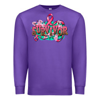 Purple survivor Premium Sweatshirt - AdoDesignShop