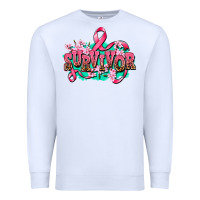 White survivor Premium Sweatshirt - AdoDesignShop