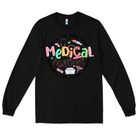 Black medical assistant nurse Long Sleeve Tee - MaliasSmallBusiness