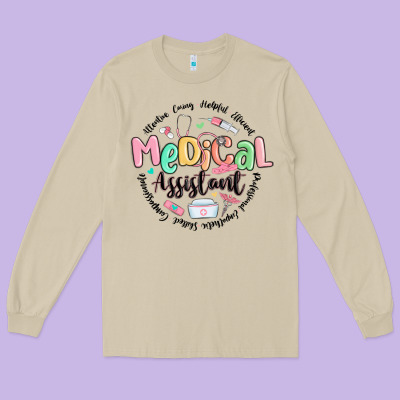 Long Sleeve Tee medical assistant nurse
