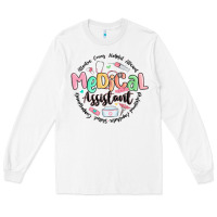 White medical assistant nurse Long Sleeve Tee - MaliasSmallBusiness