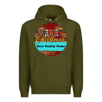 Army Green (preview)custom christmas ornament Premium Hoodie - Jasminsmagicworld
