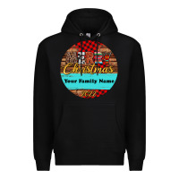 Black (preview)custom christmas ornament Premium Hoodie - Jasminsmagicworld