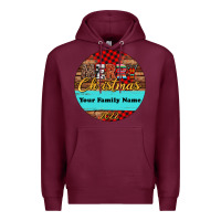 Burgundy (preview)custom christmas ornament Premium Hoodie - Jasminsmagicworld