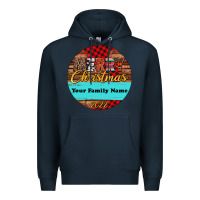 Navy (preview)custom christmas ornament Premium Hoodie - Jasminsmagicworld