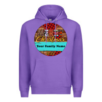 Purple (preview)custom christmas ornament Premium Hoodie - Jasminsmagicworld
