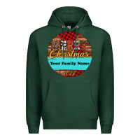 Sports Green (preview)custom christmas ornament Premium Hoodie - Jasminsmagicworld