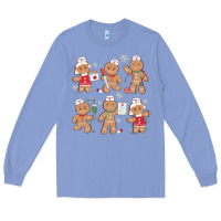 Colony Blue nurse gingerbread Long Sleeve Tee - MaliasSmallBusiness