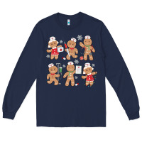 Navy nurse gingerbread Long Sleeve Tee - MaliasSmallBusiness