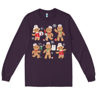 Plum nurse gingerbread Long Sleeve Tee - MaliasSmallBusiness