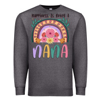 Charcoal Heather happiness is being a nana Premium Sweatshirt - JahusDesignShop