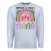 Heather Grey happiness is being a nana Premium Sweatshirt - JahusDesignShop
