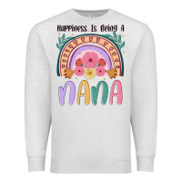 Oatmeal Heather happiness is being a nana Premium Sweatshirt - JahusDesignShop