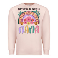 Pale Pink happiness is being a nana Premium Sweatshirt - JahusDesignShop