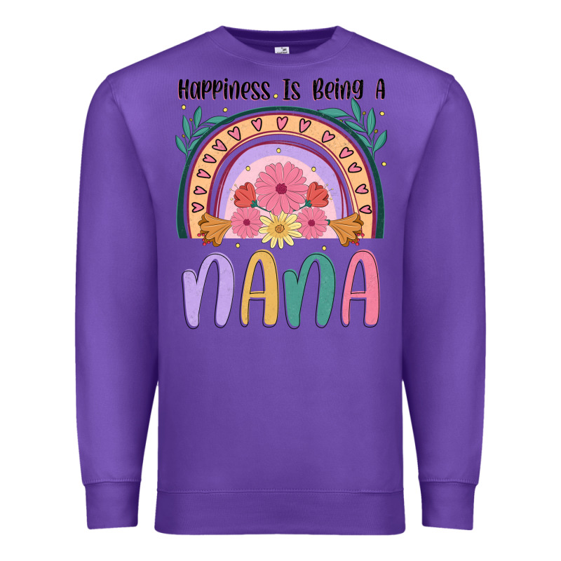 Happiness Is Being A Nana Premium Sweatshirt by JahusDesignShop | Teevron