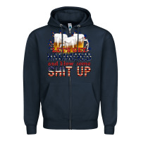 Navy lets get hammered Zipper Hoodie - texasbilliewilder