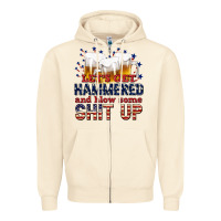Sandshell lets get hammered Zipper Hoodie - texasbilliewilder