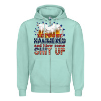 Seafoam lets get hammered Zipper Hoodie - texasbilliewilder