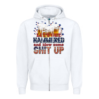 White lets get hammered Zipper Hoodie - texasbilliewilder