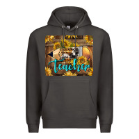 Smoke Western Teacher Pencil With Sunflowers Premium Hoodie - LillyAllenDesigns