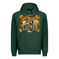Sports Green Western Teacher Pencil With Sunflowers Premium Hoodie - LillyAllenDesigns