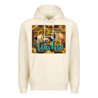 Tofu Western Teacher Pencil With Sunflowers Premium Hoodie - LillyAllenDesigns
