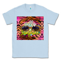 Dusty Blue hello sunshine Classic Tee - BarkalooDesign