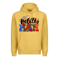 Antique Gold police mom Premium Hoodie - AdoDesignShop