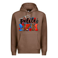 Chestnut police mom Premium Hoodie - AdoDesignShop