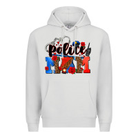 Dove Grey police mom Premium Hoodie - AdoDesignShop