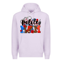 Lilac police mom Premium Hoodie - AdoDesignShop