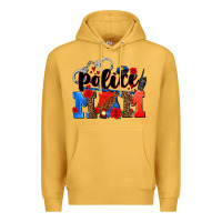 Mustard police mom Premium Hoodie - AdoDesignShop