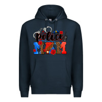 Navy police mom Premium Hoodie - AdoDesignShop