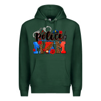 Sports Green police mom Premium Hoodie - AdoDesignShop