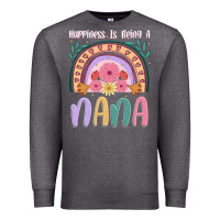 Charcoal Heather happiness is being a nana Premium Sweatshirt - JahusDesignShop