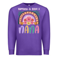 Purple happiness is being a nana Premium Sweatshirt - JahusDesignShop
