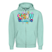 Seafoam snow cute with unicorn Zipper Hoodie - Zillion Design Studio