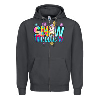 Smoke snow cute with unicorn Zipper Hoodie - Zillion Design Studio