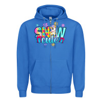 True Royal snow cute with unicorn Zipper Hoodie - Zillion Design Studio