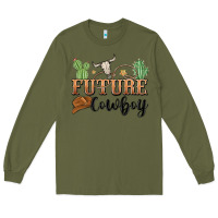 Army Green future cowboy Long Sleeve Tee - MaliasSmallBusiness