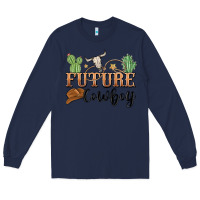 Navy future cowboy Long Sleeve Tee - MaliasSmallBusiness