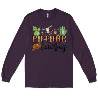 Plum future cowboy Long Sleeve Tee - MaliasSmallBusiness